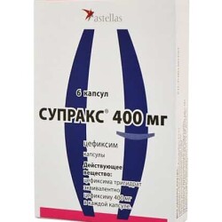 Антибиотик Супракс при цистите