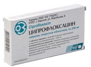 Употребление Ципрофлоксацина при цистите